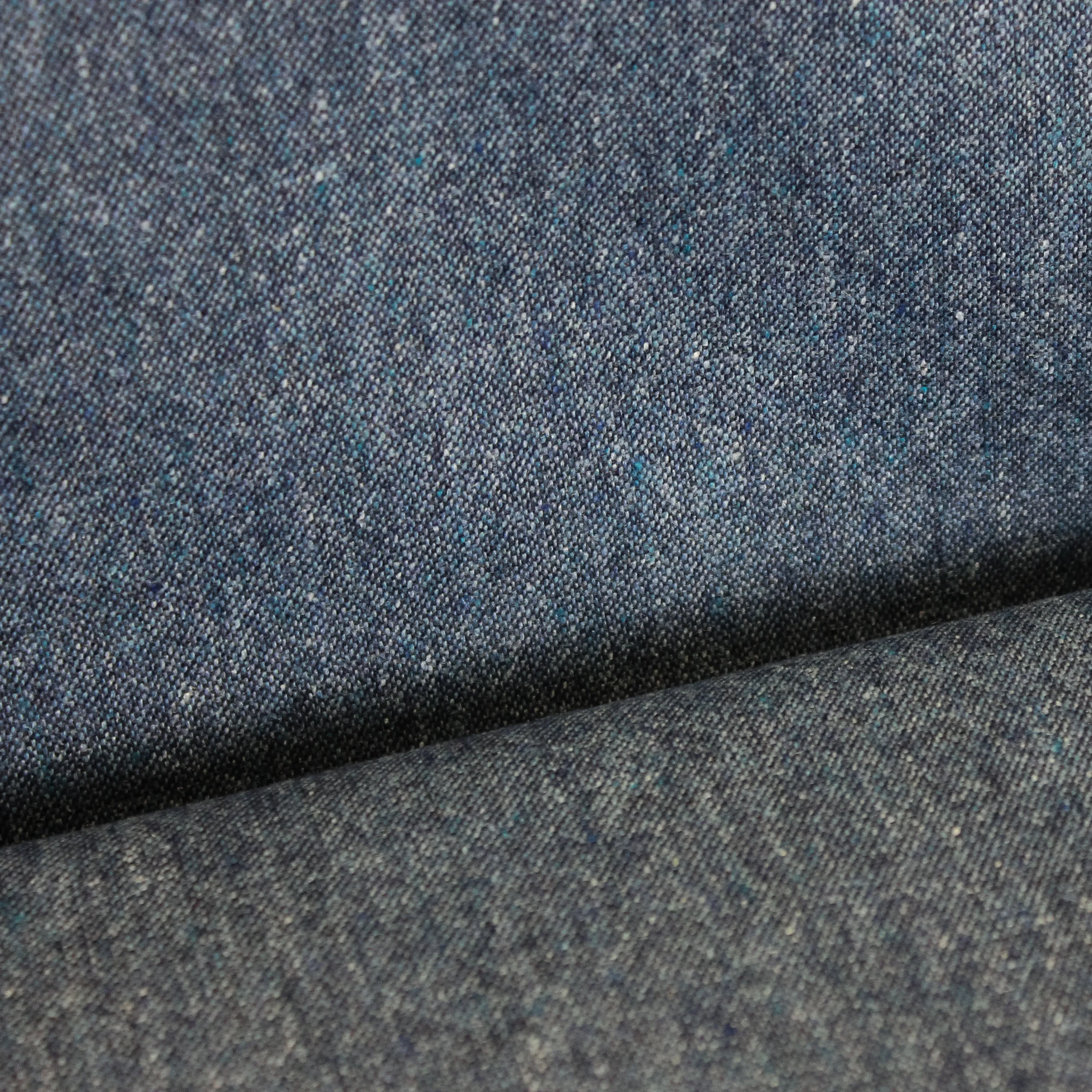 Tweed blauw in wolmengeling - La Maison Victor